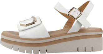 Repo Sandalia Adorno - Dames - Sleehakken - Wit - 39 EU - Leer - Schoenen
