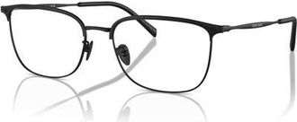 Giorgio Armani 57mm Rectangle optical glasses in Black at Nordstrom