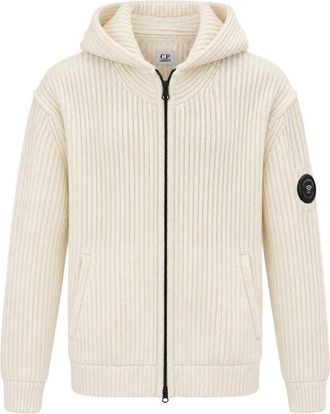 C.P. Company C. p. Company Ribbed-knit Lens Hoodie