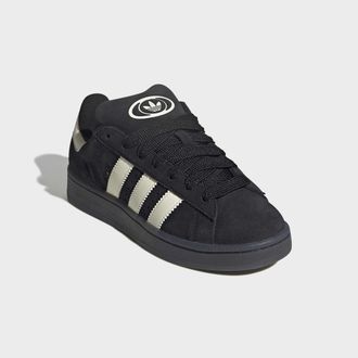 adidas Sneaker ADIDAS ORIGINALS CAMPUS 00S, Damen, Gr. 38,5, core schwarz, cream wei&szlig;, gold metallic, Leder, Schuhe Sneaker