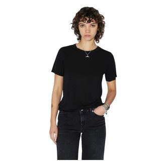 Dr. Denim T-Shirts, female, Black, Size: XS Short Sleeve Modal T-Shirt