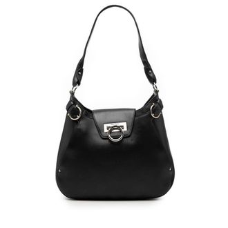 Ferragamo Pre-owned Ferragamo Leather Gancini Shoulder Bag Ladies 2G55KUOBT4Z3DSCI