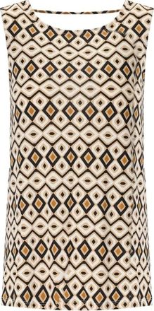 Max Mara Multicolor Mouwloze Top met Uitsnijddetail - Dames - Tops zonder mouwen - Veelkleurig - XS - Tops