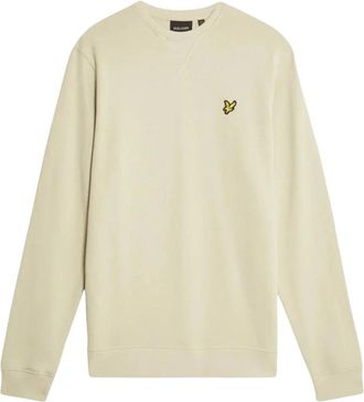 Lyle & Scott Blauwe Ronde Hals Sweatshirt Herfst/Winter - Heren - Sweatshirts - Beige - S - Katoen - Hoodies & sweatvesten