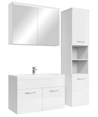 Badplaats Badplaats Conjunto De Muebles De Ba&ntilde;o Paso 80 X 40 Cm - Blanco A