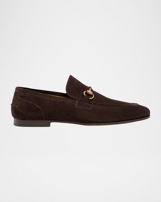 Gucci Men & apos;s Jordaan Suede Bit Loafers