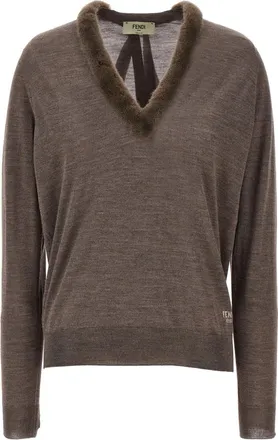 Fendi Grey Mink sweater