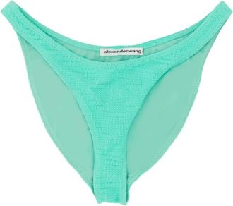Alexander Wang All Over Logo Bikini - Dames - Bikinis - Groen - M - Badmode