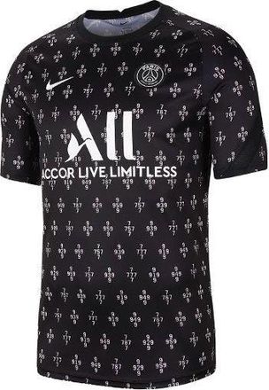 Nike Paris Saint-Germain Away Dri-FIT Pre-Match Soccer Jerseys Black DH0535-659