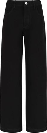 The Attico Straight Jeans - Dames - Regular Fit Jeans - Zwart - W26 - Katoen - Jeans