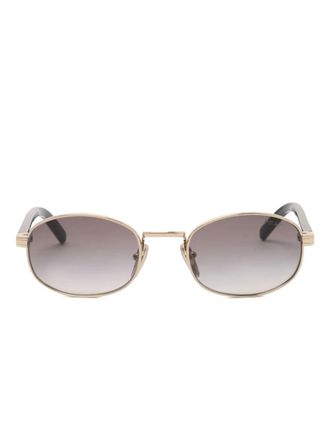Prada Occhiali da sole ovali - Oro