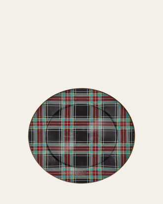 MacKenzie-Childs Tartan Black Serving Platter