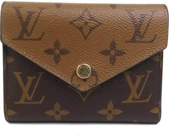 Louis Vuitton Brown Monogram Reverse Monogram Reverse Wallet (Tri-Fold) (Pre-Owned)