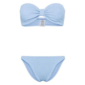 Hunza G Jean Crinkled Strapless Bikini