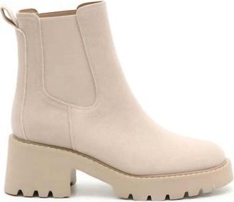Mi.iM Womens Josie Lug Sole Chelsea Boot In Cream