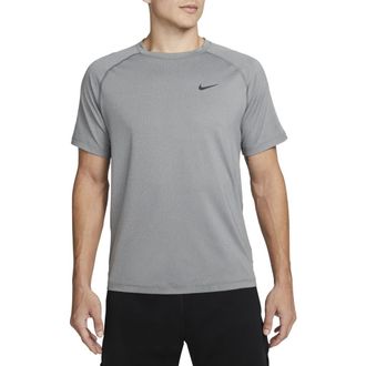 Nike Dri-FIT Ready Training T-Shirt in 084 Smoke Grey/heather/black at Nordstrom Rack, Size Xx-Large