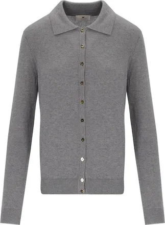 Elisabetta Franchi CARDIGAN GRIGIO ELISABETTA FRANCHI