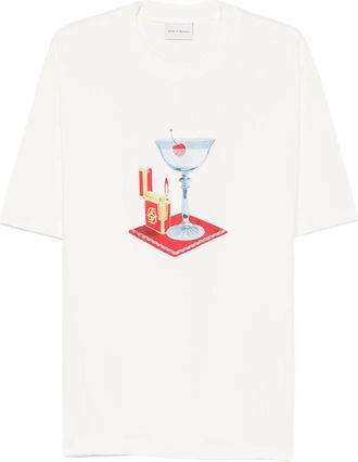 Dr&ocirc;le de Monsieur Cocktail Graphic Print T-shirt
