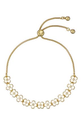 Ted Baker Gala Garland Slider Bracelet in Metallic Gold/White at Nordstrom