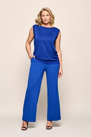 Mart Visser Athena Lurex Top Kobalt Maxi