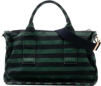 Prada Pre-owned Prada Canvas Canapa Righe Striped Satchel 386WCZYCDSEP7E2E