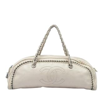 Chanel Pre-owned Vintage Handbag - Dames - Pre-owned - Wit - Maat: ONE Size Leer