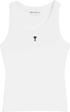 Ami Tops, Dames, Wit, XS, Canotta con logo