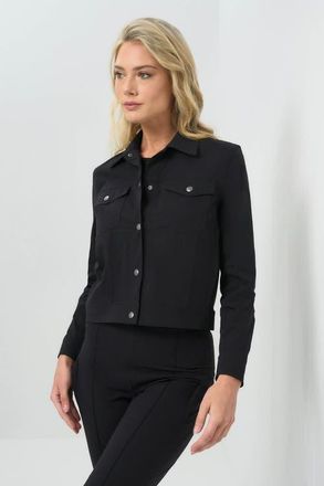 Anatomie Delilah Ultra Light Weight Denim Style Jacket in Black at Nordstrom, Size X-Large