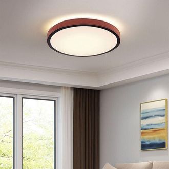 Globo Lighting Globo Lighting - Lampada da soffitto a led per il soggiorno lampada da soffitto marrone lampada rotonda a luce diurna, colori della luce regolabili