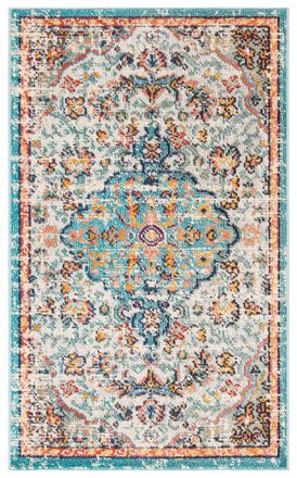 Safavieh Alfombra gris/azul claro 122 x 183 cm
