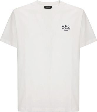 A.P.C. Standard T-Shirt Rue Madame - Heren - T-shirts - Wit - S - Katoen - Tops