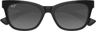 Maui Jim Silver Mj0689s Glossy Rectangular Sunglasses