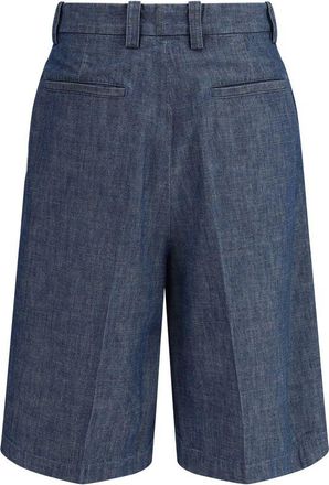Jil Sander Mens Blue Cotton Bermuda Shorts