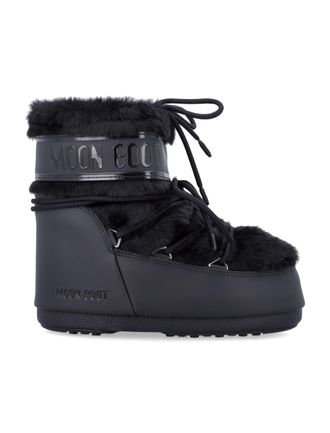 Moon Boot Mondstuhl flache Schuhe schwarz