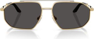 Dolce & Gabbana Navigator Zonnebril - unisex - Zonnebrillen - Geel - 59 MM - Accessoires