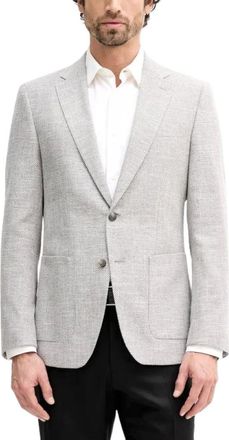 HUGO BOSS Heren, Jassen, Grijs, Maat: XL Katoen