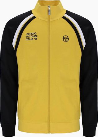 Sergio Tacchini Mens Sergio Tacchini Ghibli Davis Track Top Jacket Mango Mint/Black/White - Yellow - Size: 42/Regular