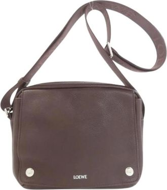 Loewe Pre-owned Cross Body Bags, female, Brown, Size: ONE SIZE Pre-owned Shoulder bag