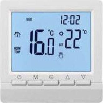 OEM Termostato De Pared Inteligente Con Pantalla Lcd Para Calefacci&oacute;n Por Suelo Radiante, Retroiluminaci&oacute;n Blanca