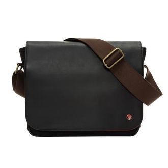 Manhattan Portage Waxed Nylon Sheridan Messenger Bag in Black at Nordstrom, Size Medium