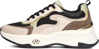 Mexx Stijlvolle zwarte sneakers met gouden details - Dames - Sneakers - Veelkleurig - 39 EU - Su&egrave;de - Schoenen