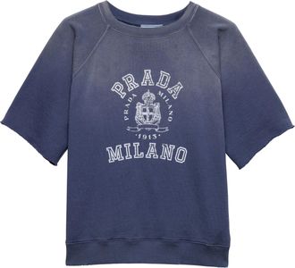 Prada T-Shirt mit Logo-Print