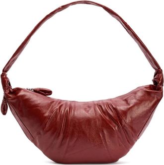 Christophe Lemaire Borsa a spalla Croissant grande - Rosso