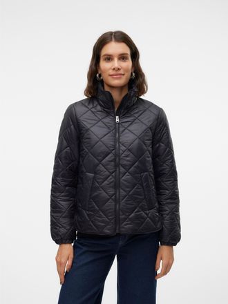 Vero Moda Steppjacke VERO MODA VMSKYLAR SHORT JACKET GA NOOS, Damen, Gr. XS, schwarz, Steppware, Obermaterial: 100% Nylon, unifarben, regular fit normal, elasti