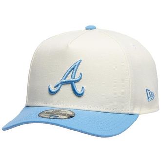 New Era Womens Atlanta Braves Braves 9Forty A-Frame Cap - Adult Silver/Carolina