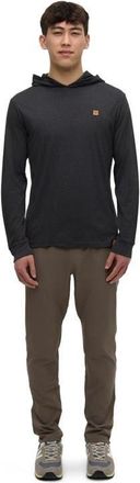 tentree Baker Hooded Longsleeve in Meteorite Black Heather at Nordstrom, Size Xx-Large