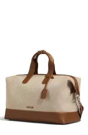 Antler Heritage Overnight Bag in Navy in Natural at Nordstrom