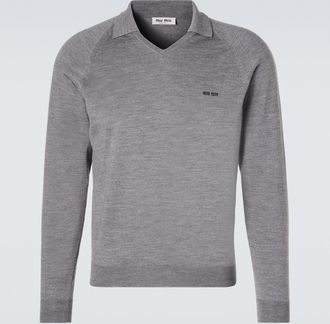 Miu Miu Virgin wool polo sweater