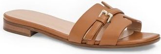 Bruno Magli Farra Slide Sandal in Cognac Leather at Nordstrom, Size 10.5