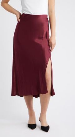 Rails Maya Satin Midi Skirt in Garnet at Nordstrom Rack, Size Xx-Large